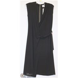 SLEEVELESS FAUX WRAP DRESS WITH ZIPPER SIZE 8