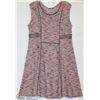 Image 1 : SLEEVELESS NAVY & ORANGE DRESS SIZE LARGE
