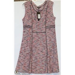 SLEEVELESS NAVY & ORANGE DRESS SIZE LARGE