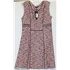 Image 1 : SLEEVELESS NAVY & ORANGE DRESS SIZE LARGE