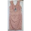 Image 1 : PINK LACE OVERLAY DRESS SIZE 12