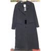 Image 1 : CHARCOAL LONG BUTTON UP FELT COAT SIZE 14