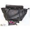 Image 1 : BLACK FAUX LEATHER STUDDED PURSE