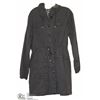 Image 1 : BLACK 3/4 LENGTH CANVAS JACKET SIZE 8