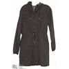 Image 1 : BLACK 3/4 LENGTH CANVAS JACKET SIZE 14