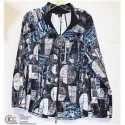 BYLESE EASY-CARE WINTER SKY  DESIGN JACKET SIZE XL