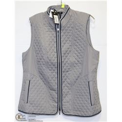 QUILTED NYLON GREY VEST SIZE XL