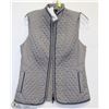 Image 1 : QUILTED NYLON GREY VEST SIZE SMALL