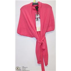 3/4 LENGTH WRAP PINK CARDIGAN SIZE SM/MED