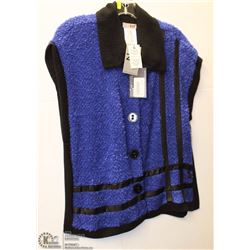 PONCHO BUTTON UP VEST SIZE MEDIUM