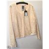 Image 1 : CARDIGAN - EYELASH KNIT W/HOLES SIZE 14