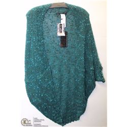 GREEN & BLUE SHRUG SIZE MED