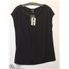 BLACK SHORT SLEEVE TOP SIZE 14