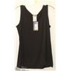 Image 1 : BLACK BASIC CREW NECK TANK TOP SIZE MED