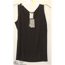 BLACK BASIC CREW NECK TANK TOP SIZE SMALL