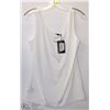Image 1 : WHITE SATEEN TANK TOP SIZE MED