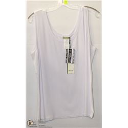 WHITE WIDE STRAP TANK TOP SIZE XL