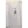 Image 1 : WHITE WIDE STRAP TANK TOP SIZE XL