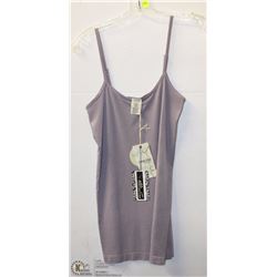 LILAC STRIPED BAMBOO TANK - ONE SIZE
