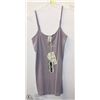 Image 1 : LILAC STRIPED BAMBOO TANK - ONE SIZE