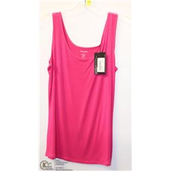 PINK BASIC WIDE STRAP TANK  SIZE MED