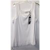 Image 1 : WHITE TANK TOP WITH SQUARE NECKLINE SIZE XL