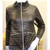 Image 1 : QUILTED BLACK JACKET WITH ZIPPER DETAILS SIZE XS