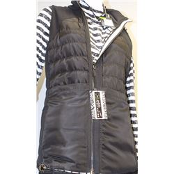 REVERSIBLE WINDOW PANE PRINT VEST SIZE SMALL