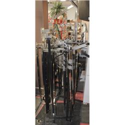 LOT OF 7 METAL CLOTHING RACKS