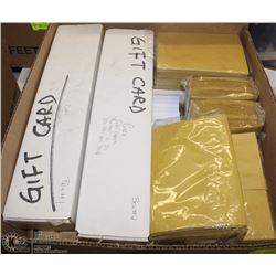 BOX OF ASSORTED ENVELOPES & LOADABLE GIFT CARDS