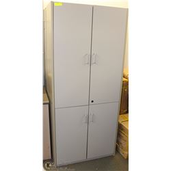 GREY STORAGE CABINET 31 X 71 X 16