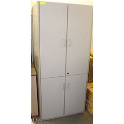 GREY STORAGE CABINET 31 X 71 X 16