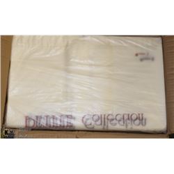 BOX OF 350 COUNT LARGE LABELED SHOPPING BAGS