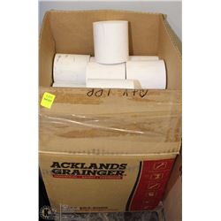 BOX OF THERMAL TAPE ROLLS 3 1/4" WIDE
