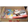 Image 1 : BOX WITH ASSORTED GARBAGE/RECYCLE BAGS, HALOGEN