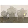 Image 1 : LOT OF 3 WIRE BUST DISPLAYS