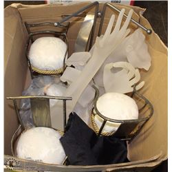 BOX WITH JEWELRY & STORE DISPLAY DECORATIONS