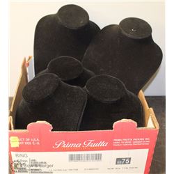 LOT OF 5 JEWELRY DISPLAY STANDS