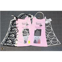 LOT OF 3 METAL SCARF ORGANIZERS