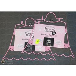 LOT OF 2 METAL JEWELRY ORGANIZERS