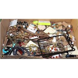 FLAT OF APPROX 30 NEW COSTUME JEWELRY PIECES