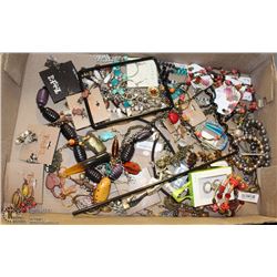 FLAT OF APPROX 30 NEW COSTUME JEWELRY PIECES