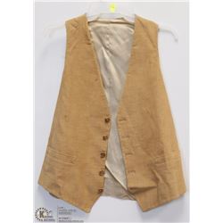 BROWN VEST SIZE UNKNOWN