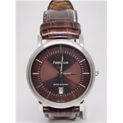 PERRY ELLIS BROWN LEATHER BROWN DIAL JAPANESE