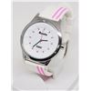 Image 2 : ROOTS TUFF WHITE DIAL WHITE & PINK RUBBER