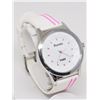Image 3 : ROOTS TUFF WHITE DIAL WHITE & PINK RUBBER