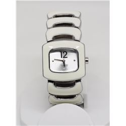ESPRIT SILVER DIAL WHITE BAND LADIES WATCH