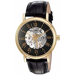 STUHRLING ORIGINAL BLACK SKELETONIZED DIAL,
