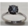 Image 1 : #1-14KT WHITE GOLD BLACK DIAMOND (1.55CT) RING