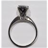 Image 3 : #1-14KT WHITE GOLD BLACK DIAMOND (1.55CT) RING